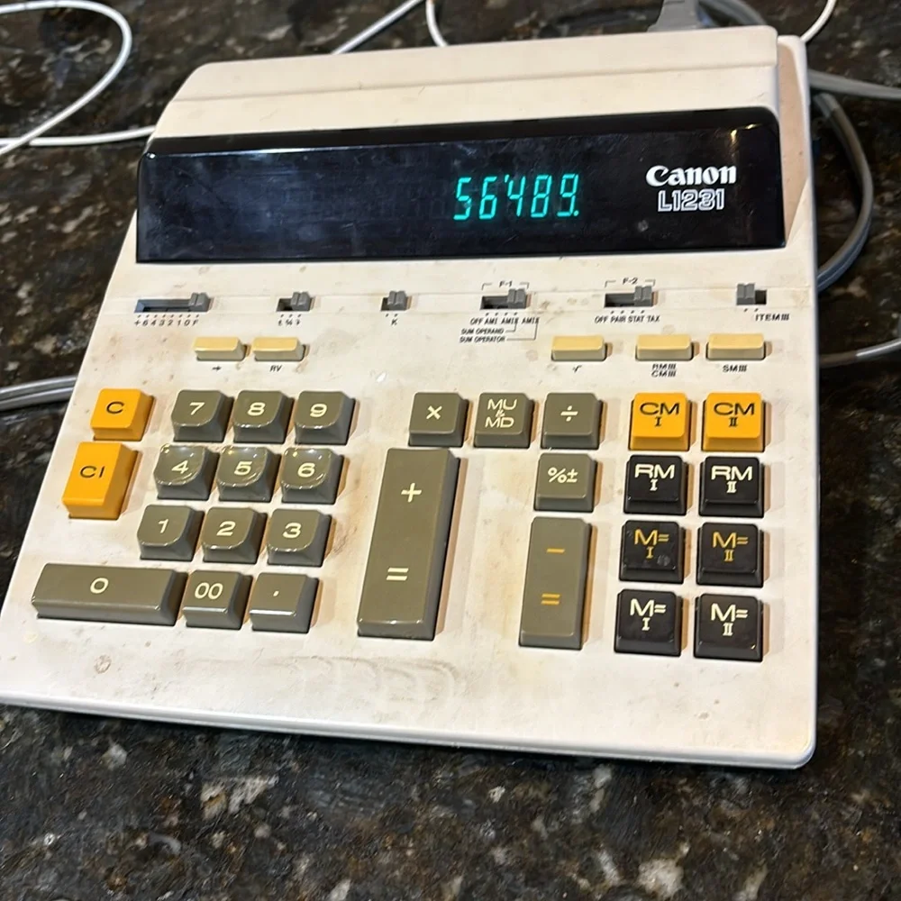 80s Canon L1231 Calculator